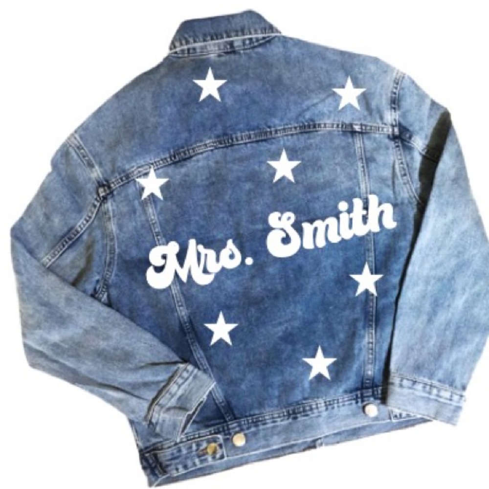 Customizable Mrs Denim Jacket